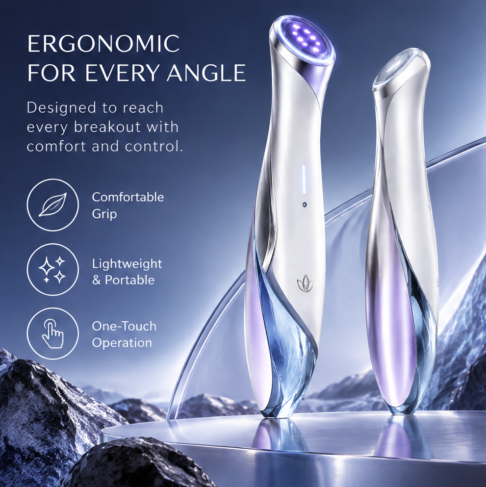 PURELIH Dual-Light LED Acne Therapy Wand