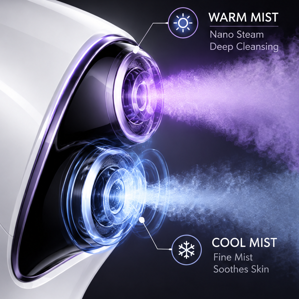 PURELIH Dual Mist Spa Facial Steamer