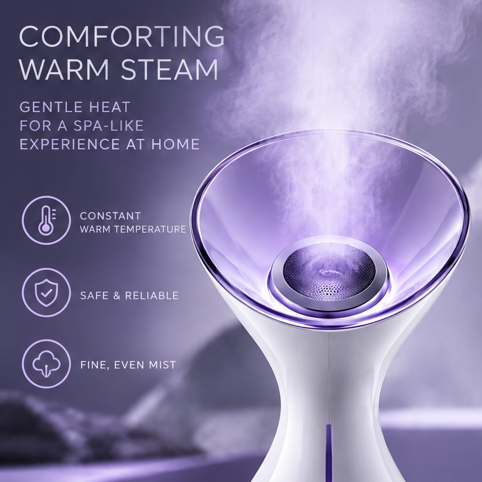PURELIH Warm Mist Spa Facial Steamer